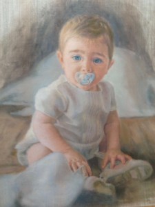 Oil on linen mounted on panel